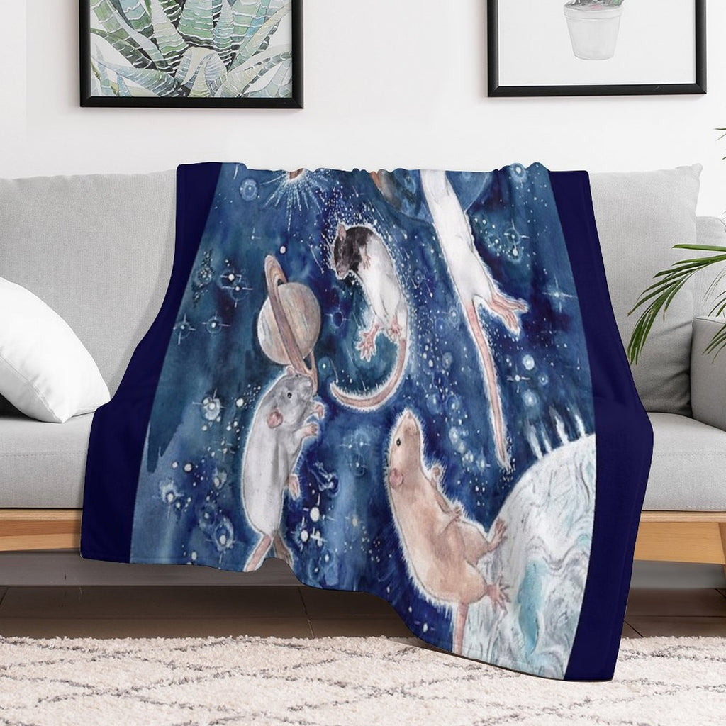 Rats Are Stars Spelled Backwards Durable Throw Blanket