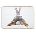 Cute Bunny Rabbit Tail Butt Image Picture  Repositionable Bath Mat