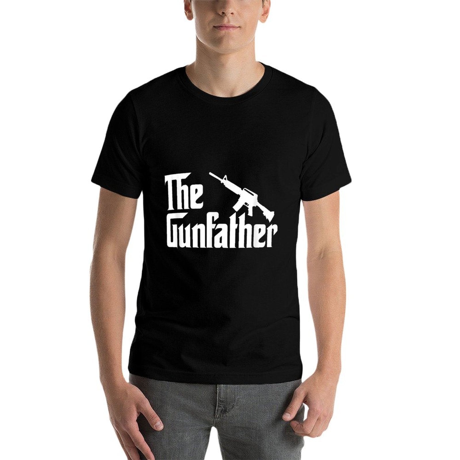The Gun Father Funny Gun Owners For Dad  Summer-ready Fabric T-Shirt