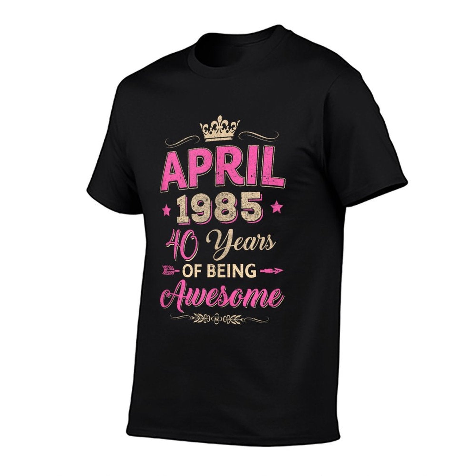 April 1985 40 Years Of Being Awesome Retro 40Th Birthday  Classic T-Shirt