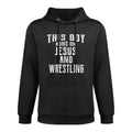 This Boy Runs On Jesus And Wrestling T Christian Gift Easy Care Hoodie