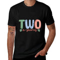 2 Years Old Two Saurus Dinosaur Family 2nd Birthday Matching  Quick-drying T-Shirt