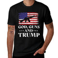 God Guns And Trump, Donald Trump for President 2020  Easy-care T-Shirt