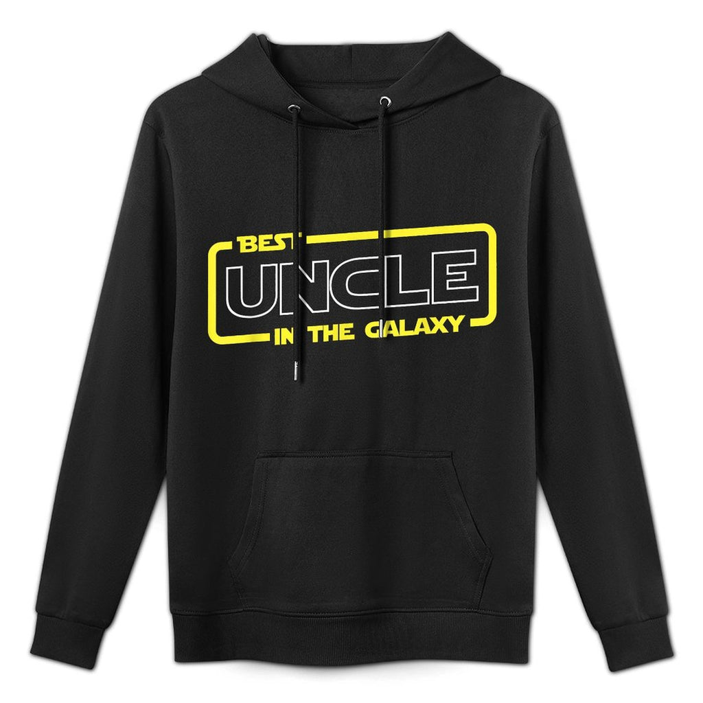 My Happy Big Family Gift Shop Best Uncle in The World  From Niece  Nephew Cotton-Polyester Blend Hoodie