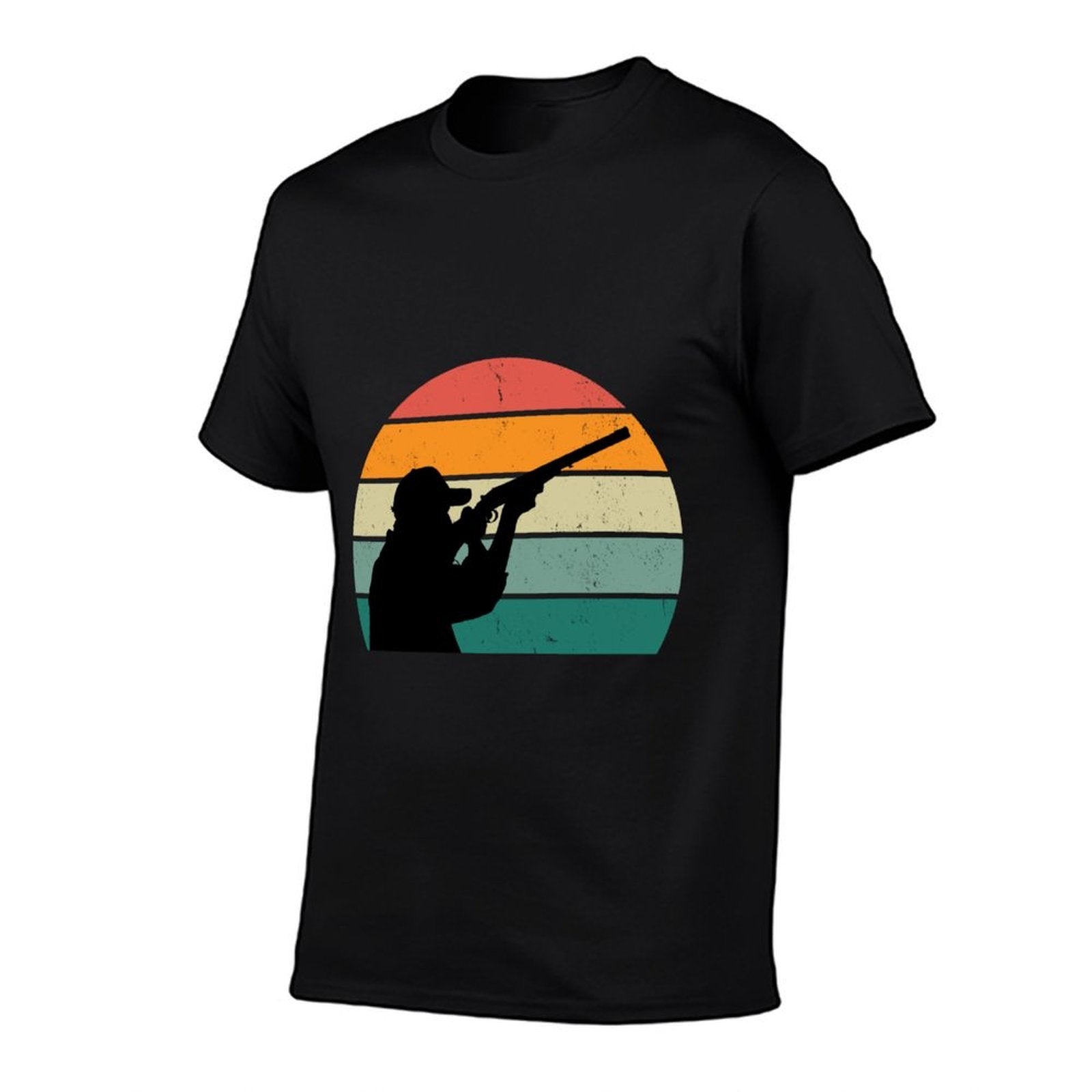 Hunt Hunter Hunting Deer Forest Bow Hunting Dog Hunting  Ribbed Collar T-Shirt