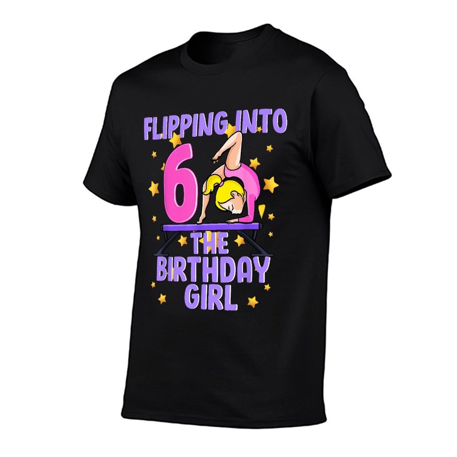 6th Birthday Girl Gymnastics Party Outfit Gymnast  High-quality Stitching T-Shirt
