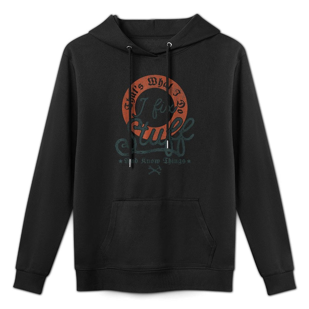 I Fix Stuff Meme For Dad Fixer Of Things Vintage Repairman Adjustable Hood Hoodie