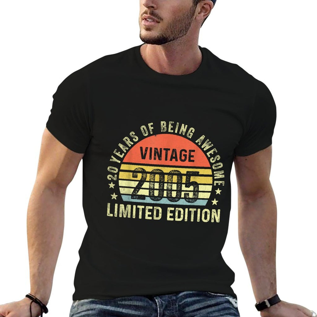 Vintage 2005 Limited Edition 20th Birthday Coolest Gifts  Moisture-wicking T-Shirt