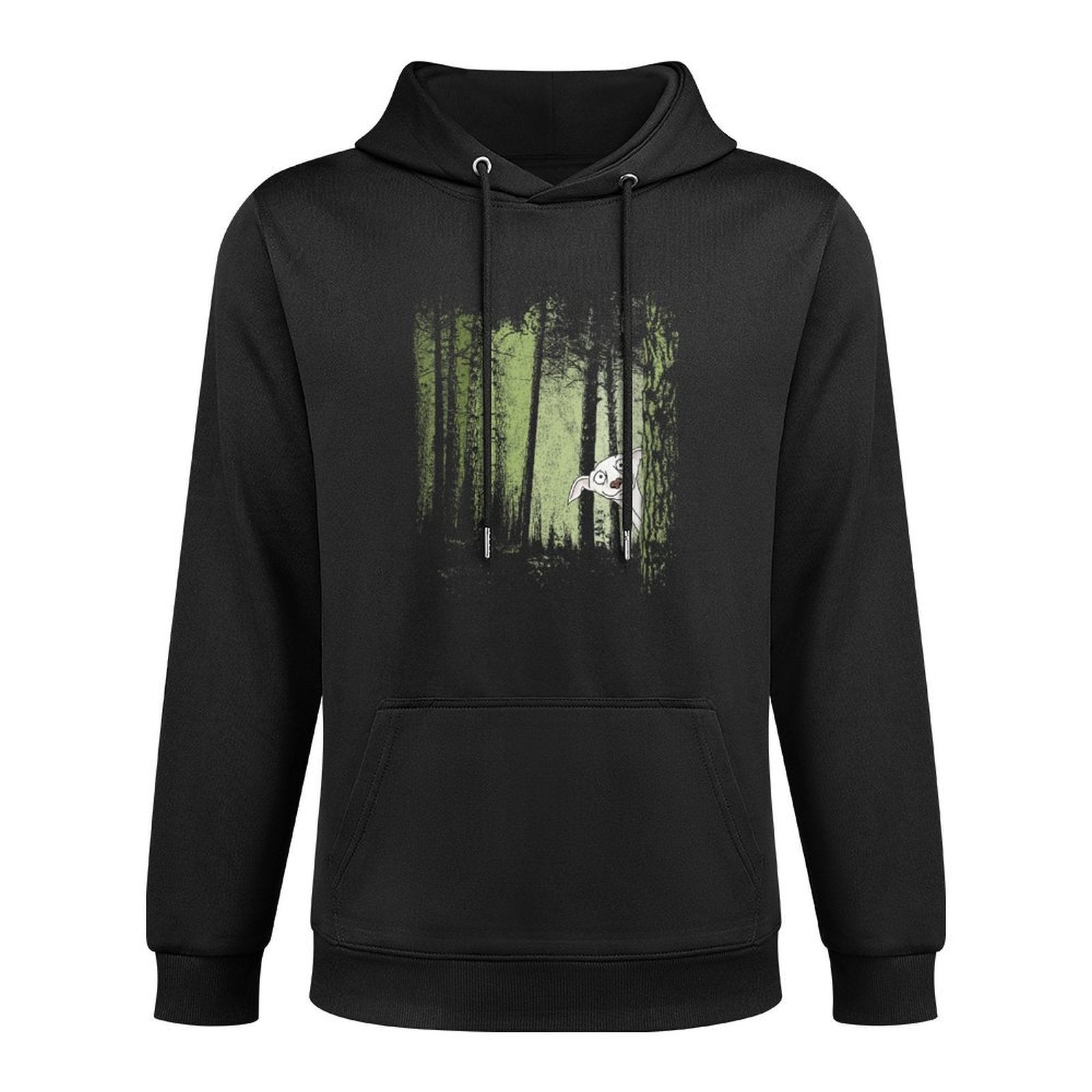 Womens Galgo Espanol Greyhound Hunting Dog In Twilight Forest Unisex Design Hoodie