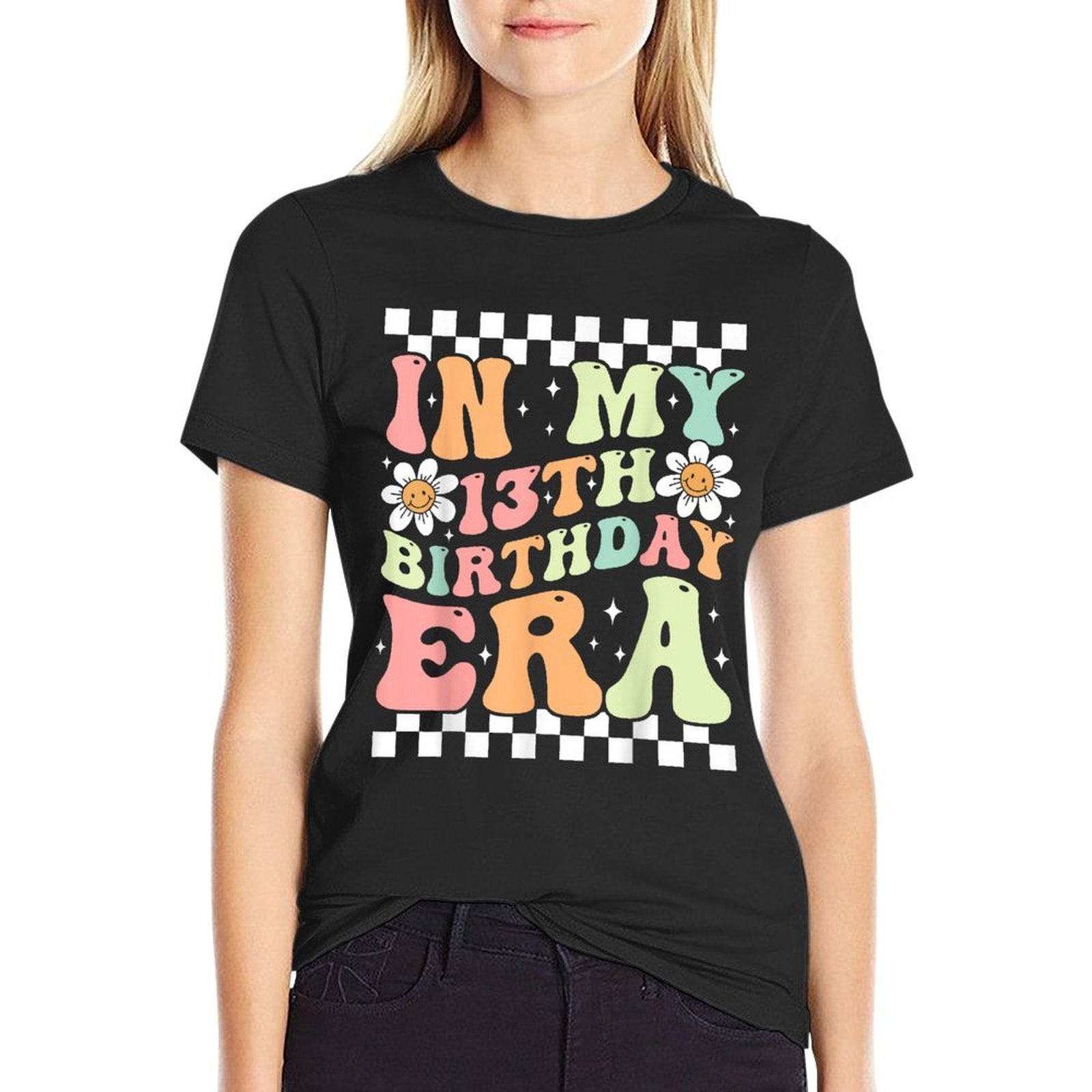 In My 13th Birthday Era Cute Groovy 13th Birthday Party  Moisture-wicking T-Shirt