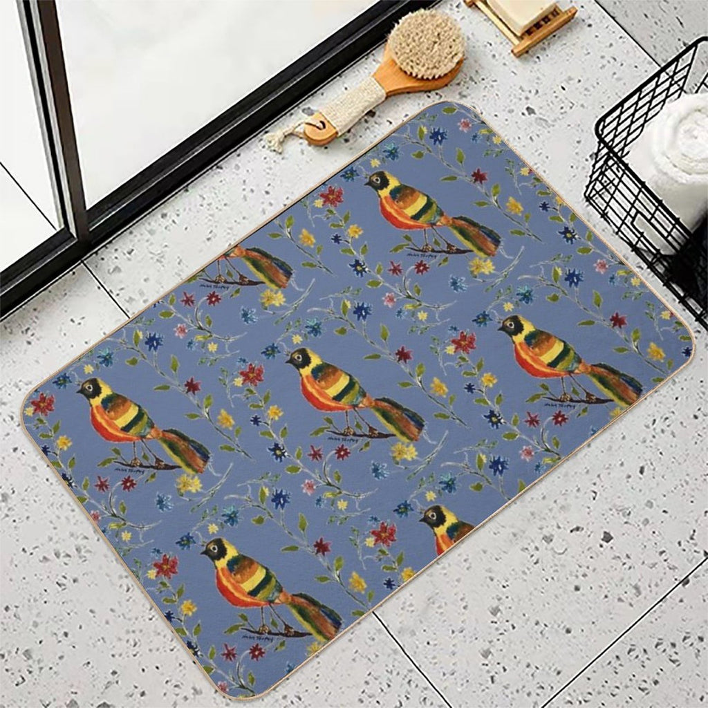 Tropical Bird  Odorless Bath Mat
