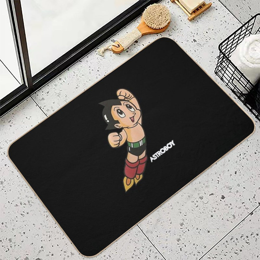 Vintage Astroboy Anime Robot Show Astro Boy Space Art Childhood Cartoon Manga  Stain-Proof Bath Mat