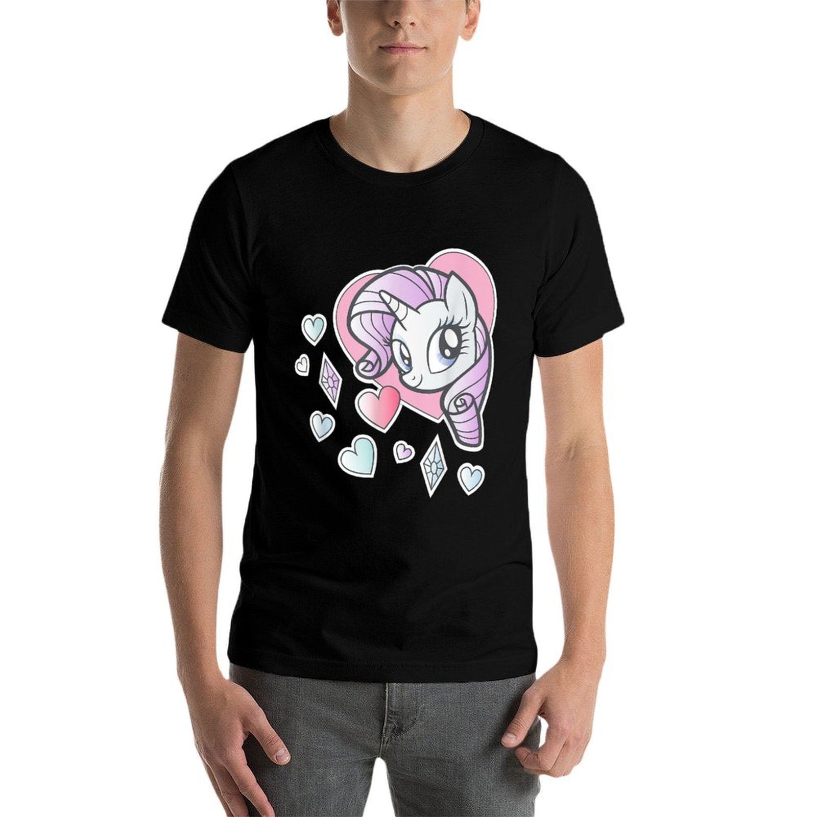 My Little Pony Rarity Heart  Rolled Sleeves T-Shirt