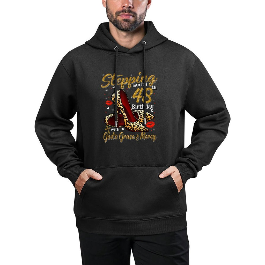 High Heels Stepping Into My 48th Birthday 48 And Fabulous Kangaroo Pocket Hoodie