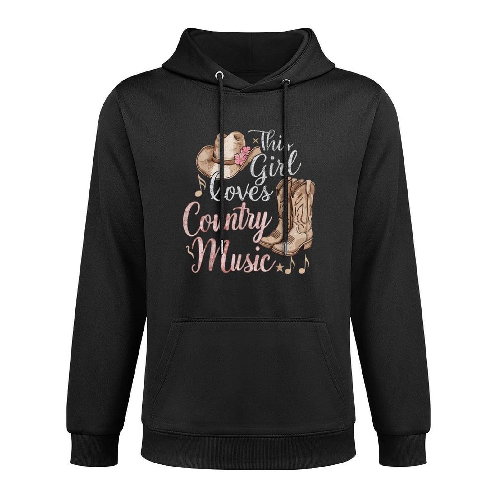 This Girl Loves Country Music Pilling-Resistant Hoodie