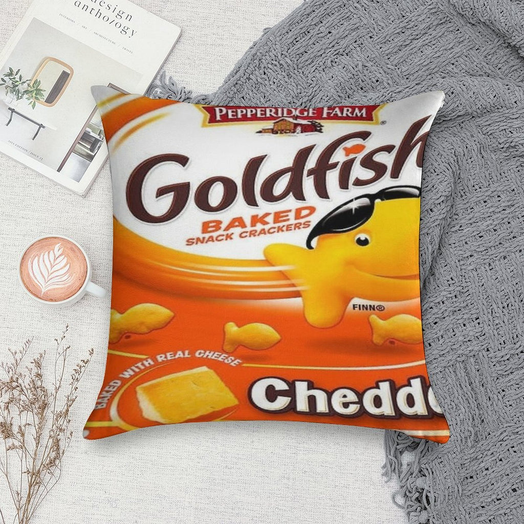 Goldfish Soft Shrink-Resistant Throw Pillow