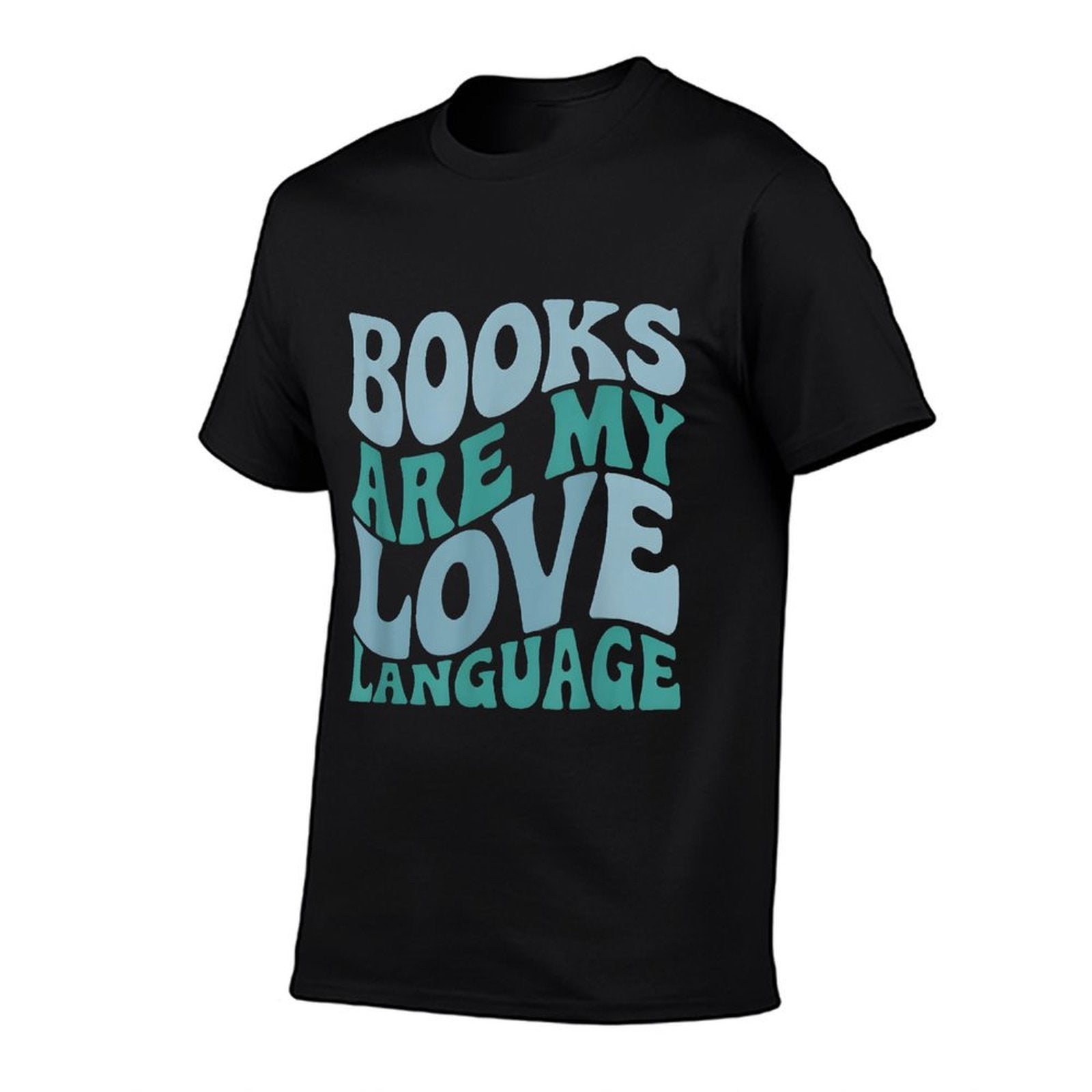 Books Are My Love Language Retro Book Quote Design  Soft T-Shirt
