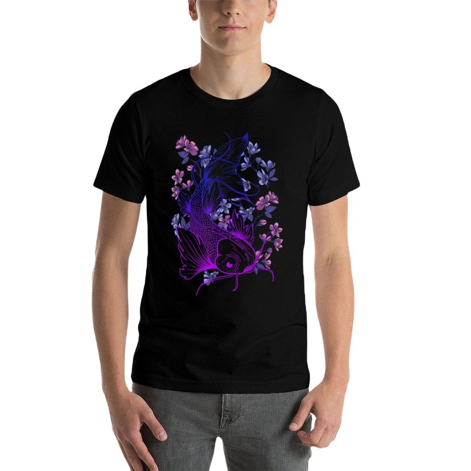 Japanese Koi Carp Cherry Blossom Bloom Season Asian Carp  Classic T-Shirt