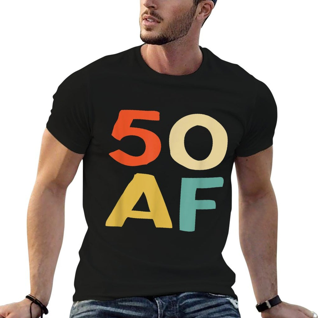 50 AF Retro Vintage - Funny 50th Birthday Gift T  Lightweight T-Shirt