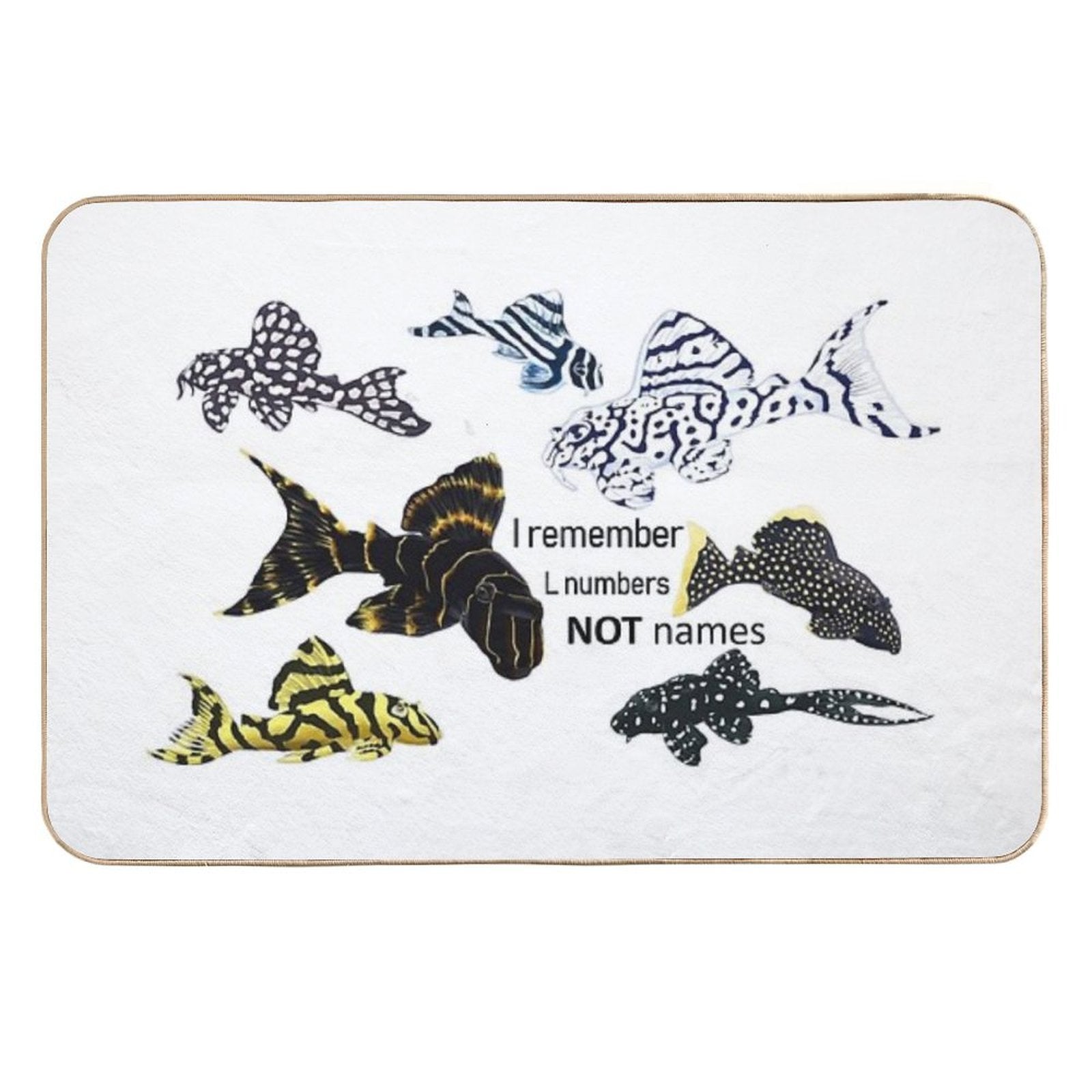 Pleco Collage Truth  Dirt-Trapping Bath Mat