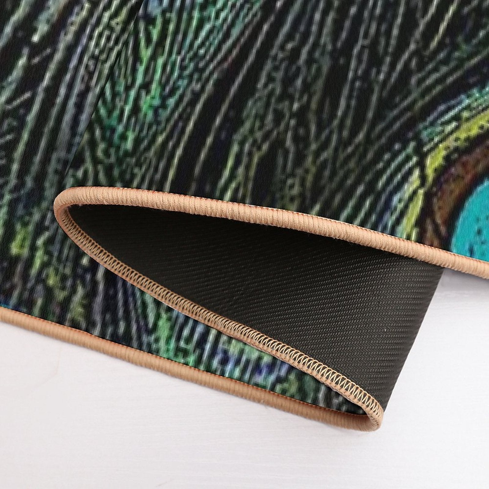 Peacock Feathers, Bird Lover Gifts, Cool Bird Outfits, Beautiful Feather Patterns  Slip-Resistant Bath Mat