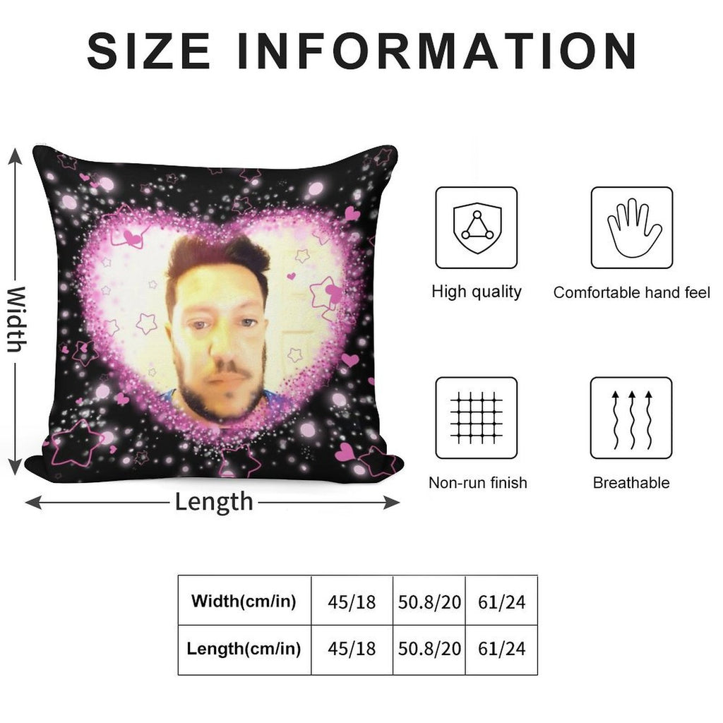 Impractical Jokers Sal Vulcano Kawaii Cutesy Edit Meme Soft Multiple Sizes Throw Pillow