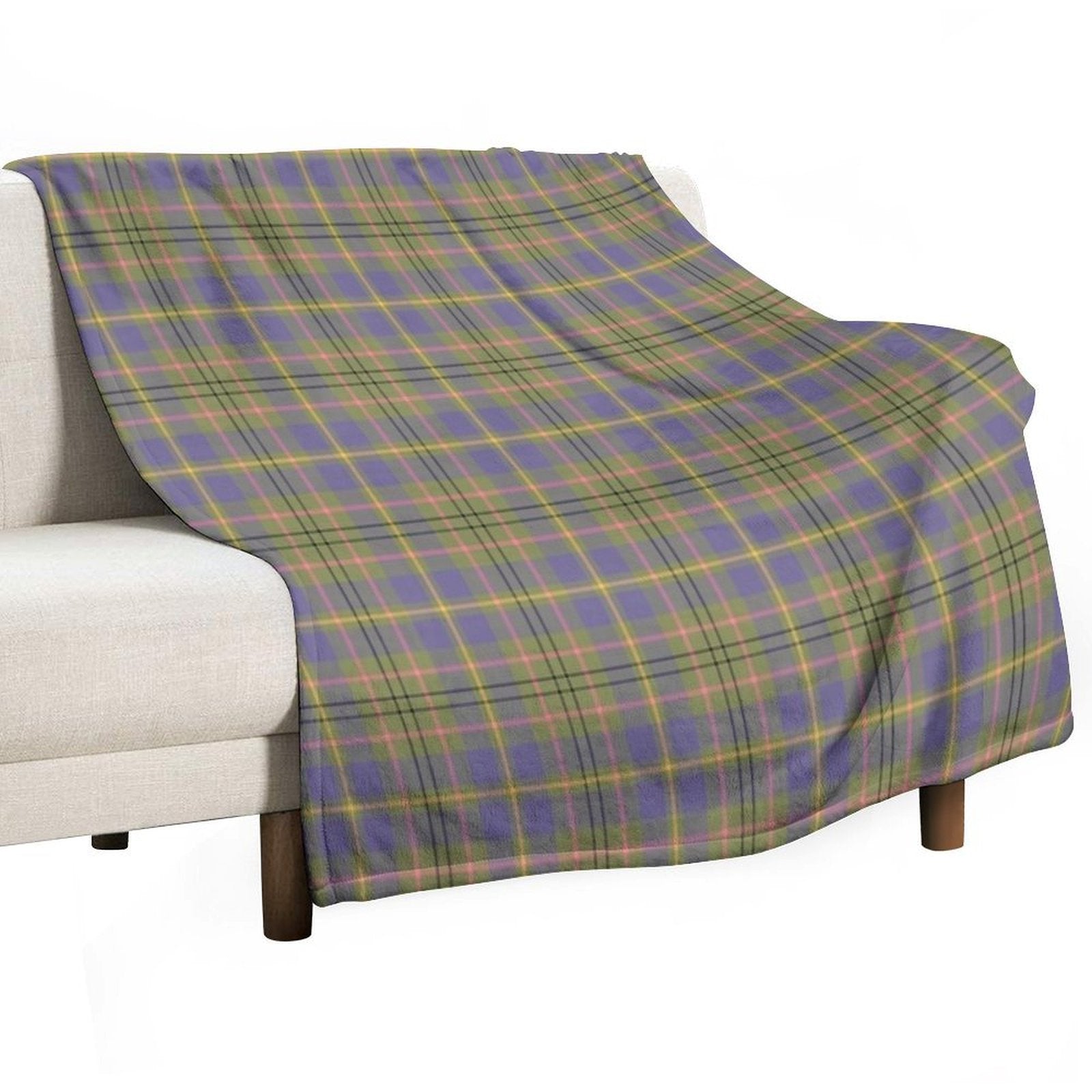TAYLOR Tartan ✧ Traditional Clan & Family Name Plaid (Ancient Colours) Comfort Throw Blanket
