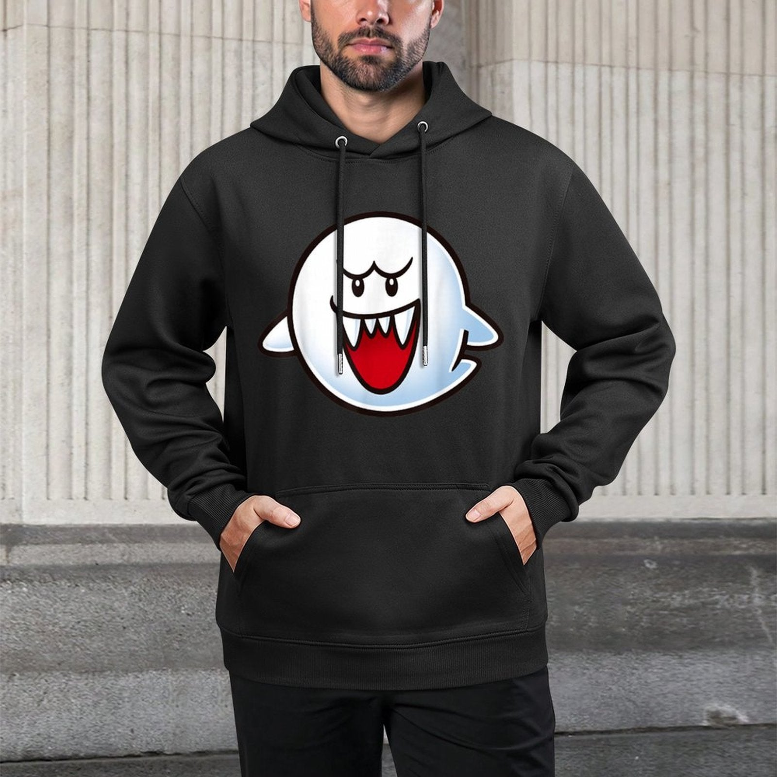Nintendo Super Mario Boo Face Graphic All-Day Comfort Hoodie