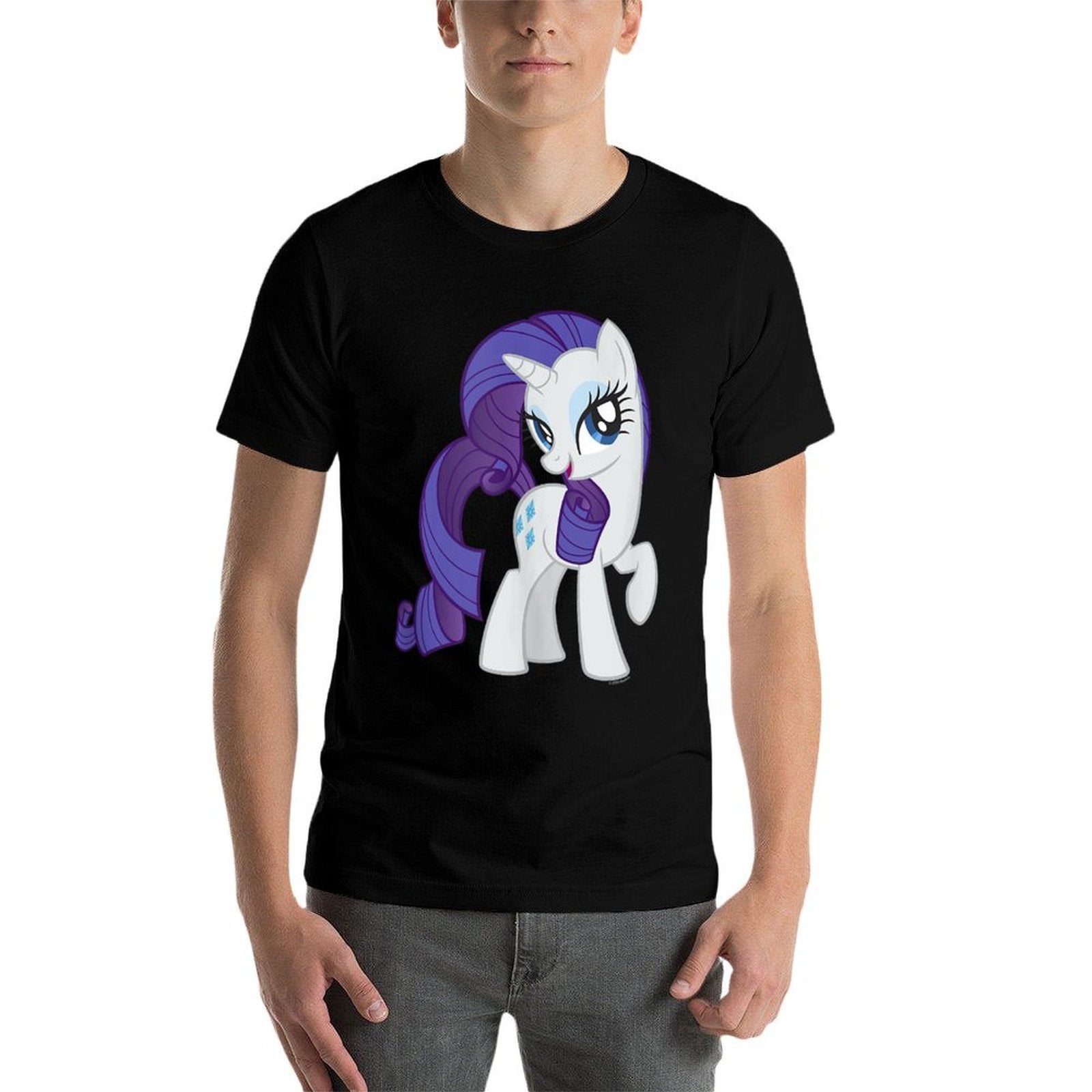 My Little Pony Friendship Is Magic Big Rarity Portrait  Heathered Texture T-Shirt