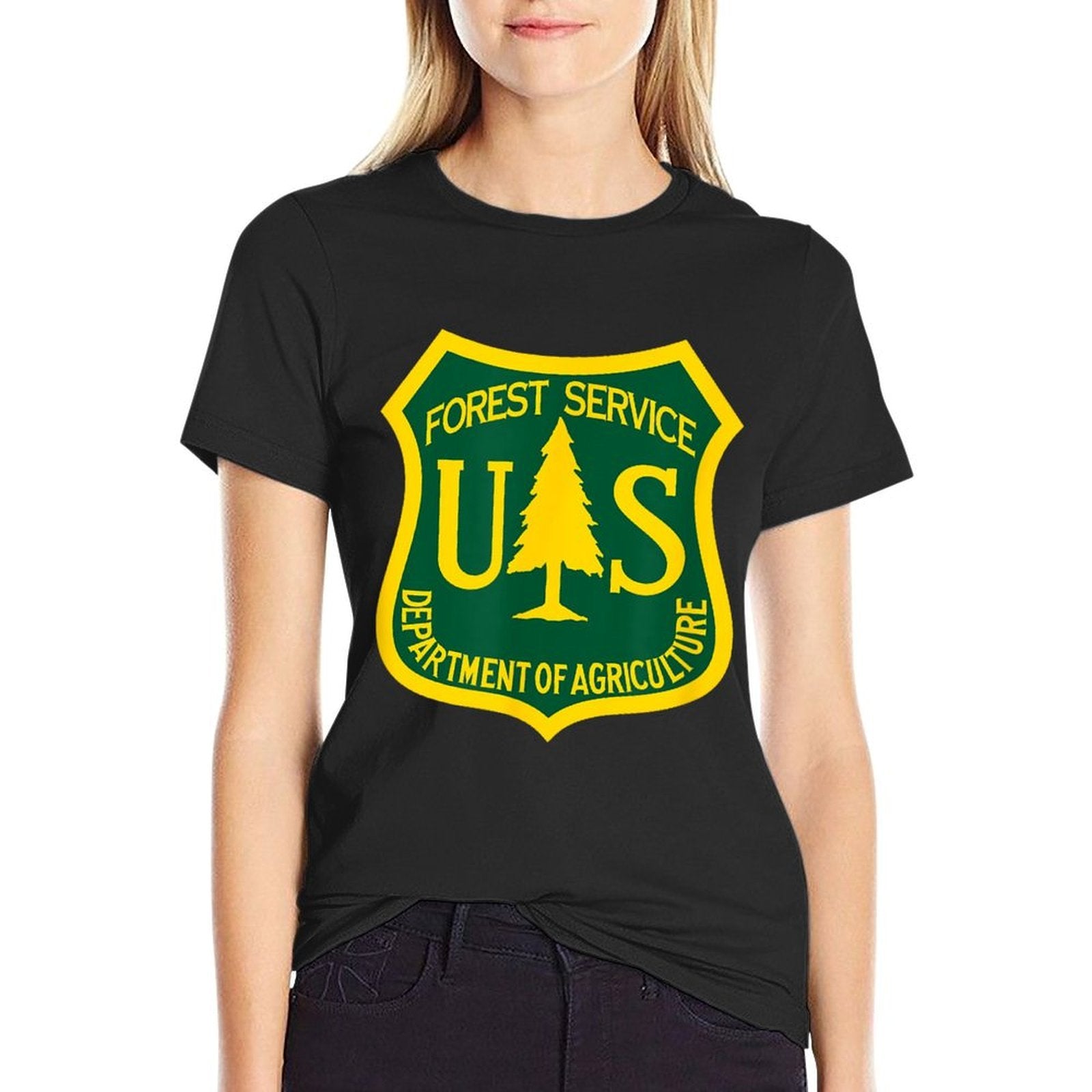 United States Forest Service Agriculture USFS Parks Ranger  Stretchy T-Shirt