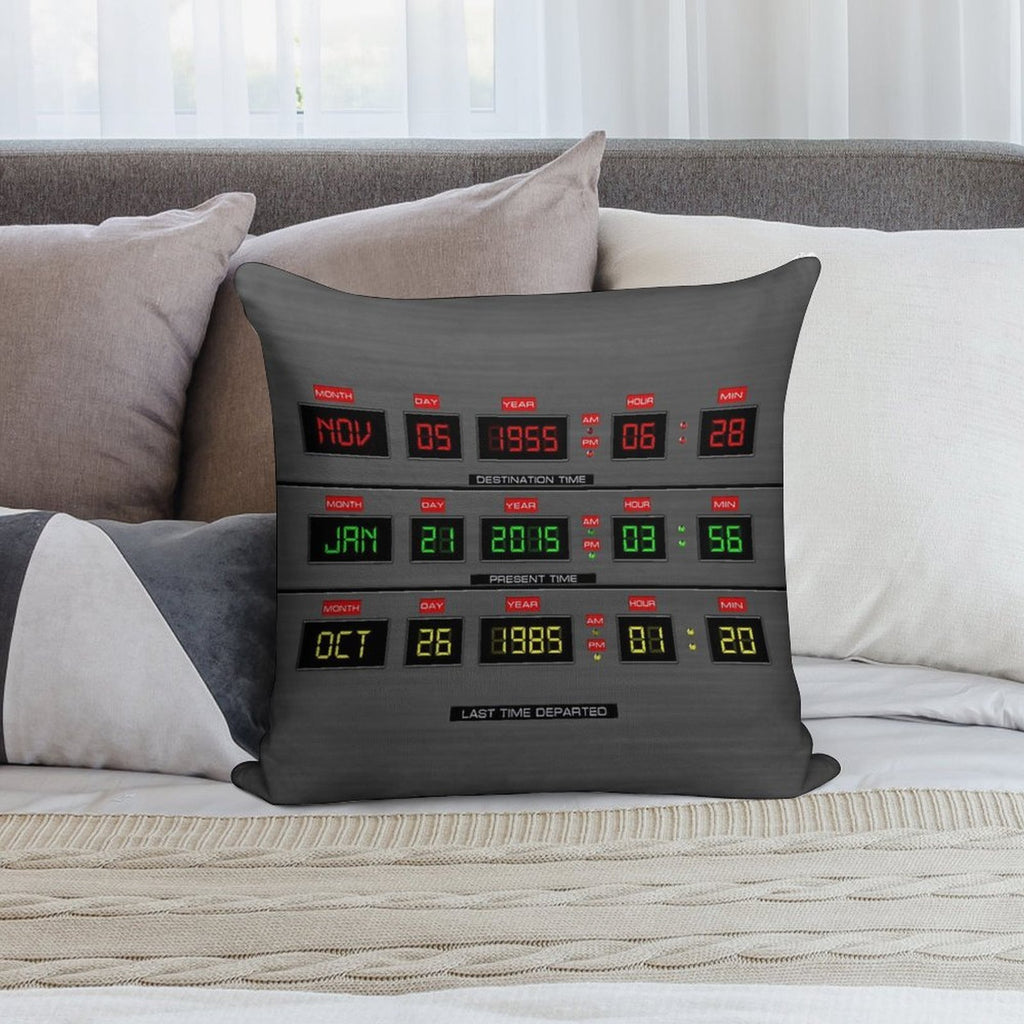 Back To The Future Soft Skin-Friendly Throw Pillow