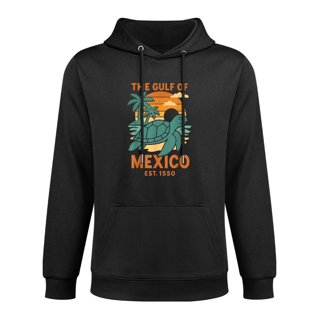 The Gulf of Mexico Est 1550 Turtle Not US America Retro Vint Relaxed Fit Hoodie