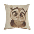Cute Owl Soft Shrink-Resistant Throw Pillow