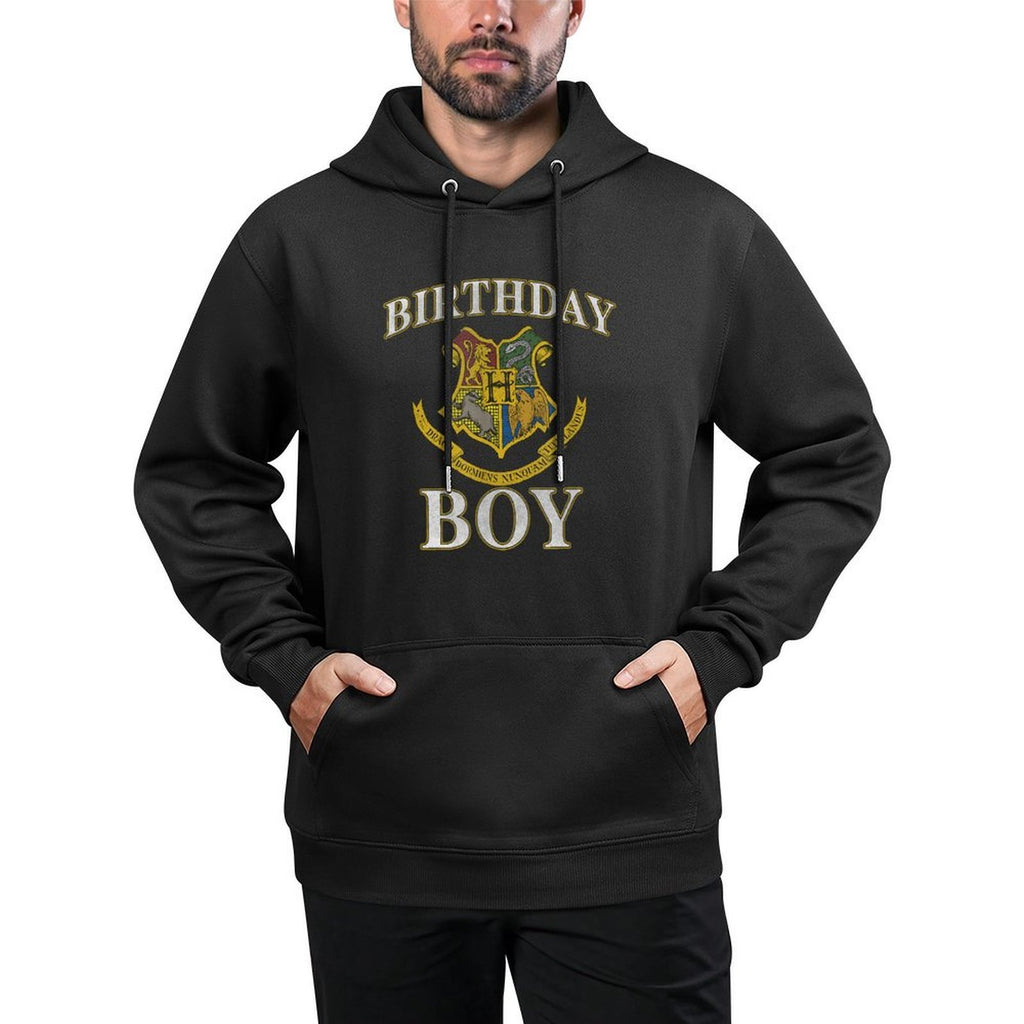 Harry Potter Birthday Boy Hogwarts Iconic Emblem Logo Colorfast Hoodie