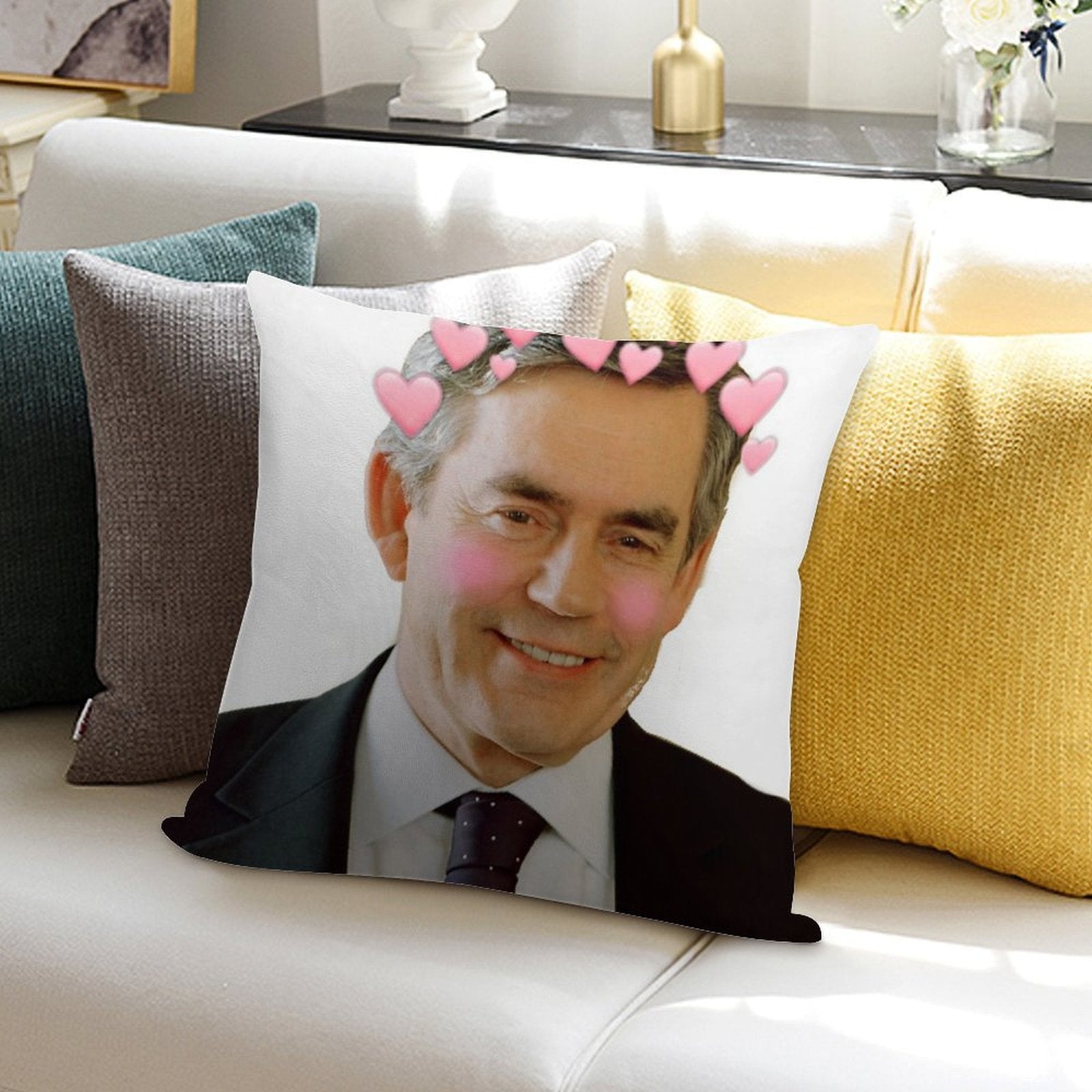 Soft Gordon Brown Soft Luxury Feel Throw Pillow