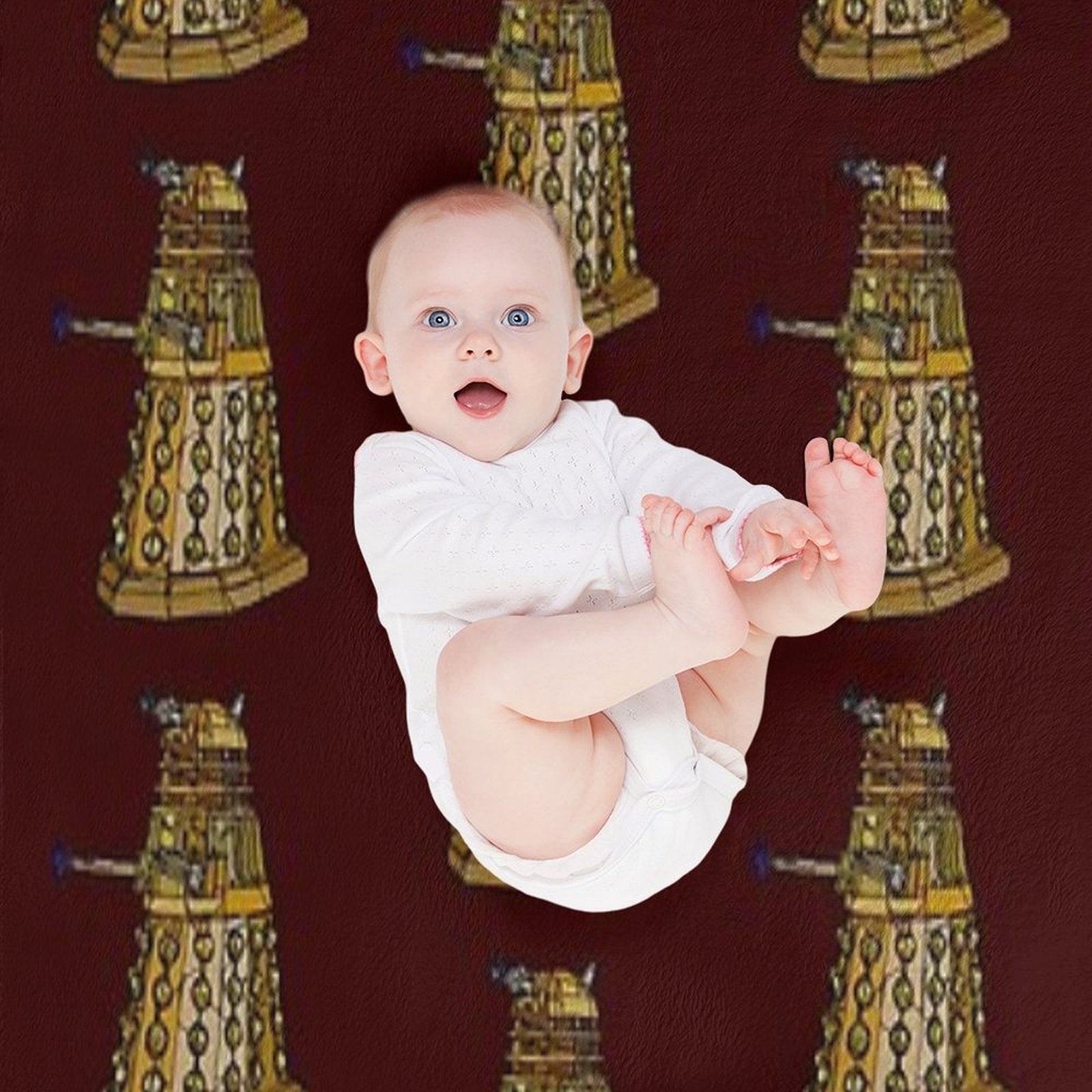 Exterminate - Mosaic of A Dalek-  Fan Art Anti-pilling Throw Blanket