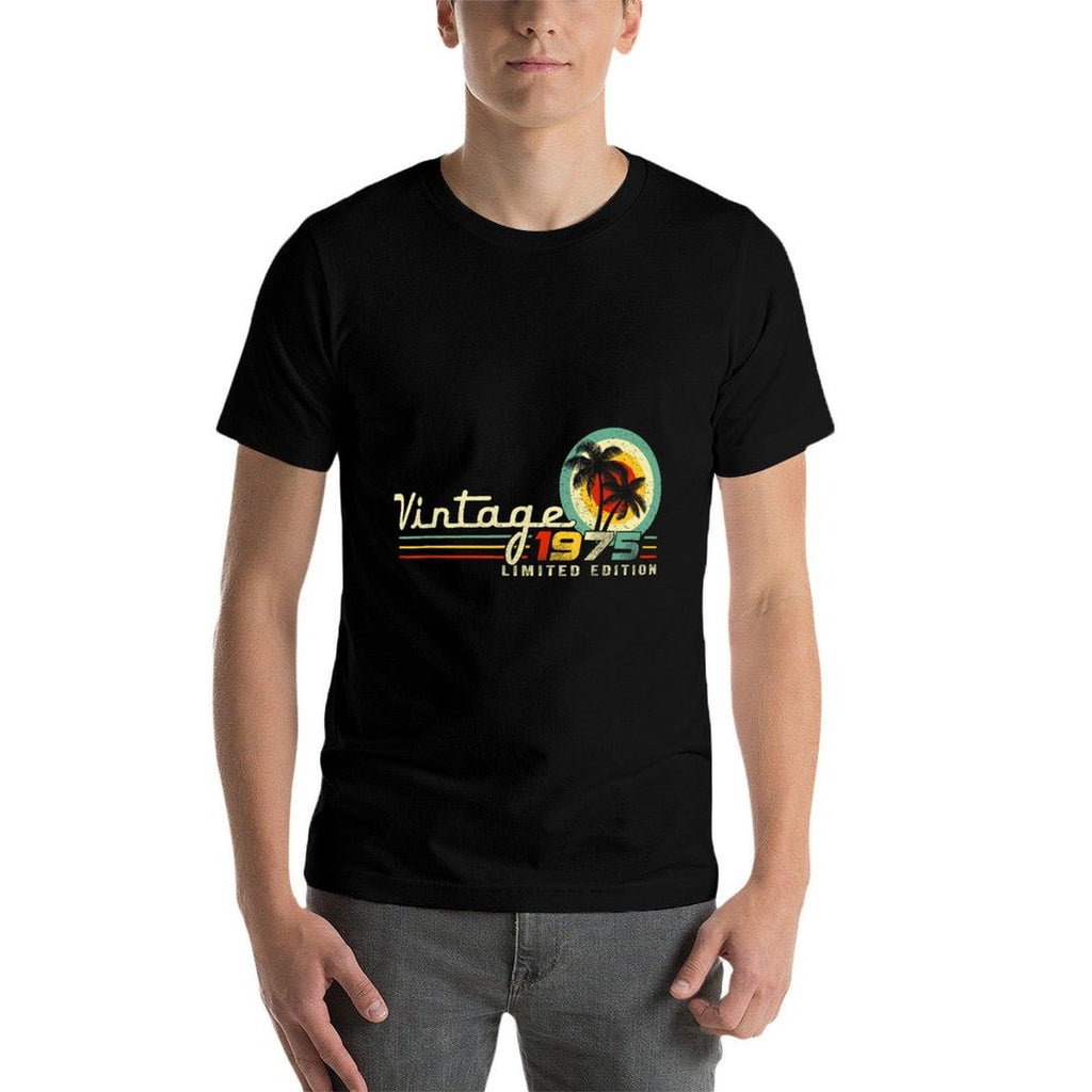 1975 Limited Edition Vintage 50th Birthday  Oversized Silhouette T-Shirt