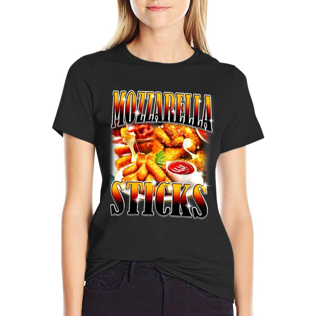 Mozzarella Cheese Sticks Bootleg Rap CD Aesthetic Funny Meme Comfortable T-Shirt