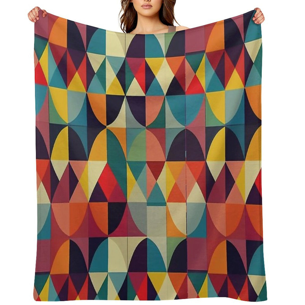 Seamless Geometric Pattern Design Easy Care Throw Blanket
