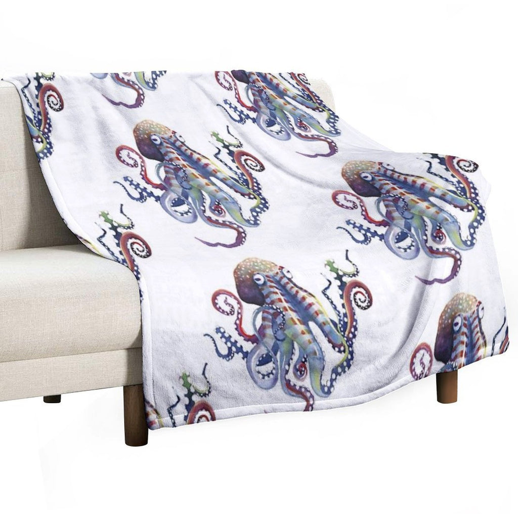 Octopus Anti-pilling Throw Blanket