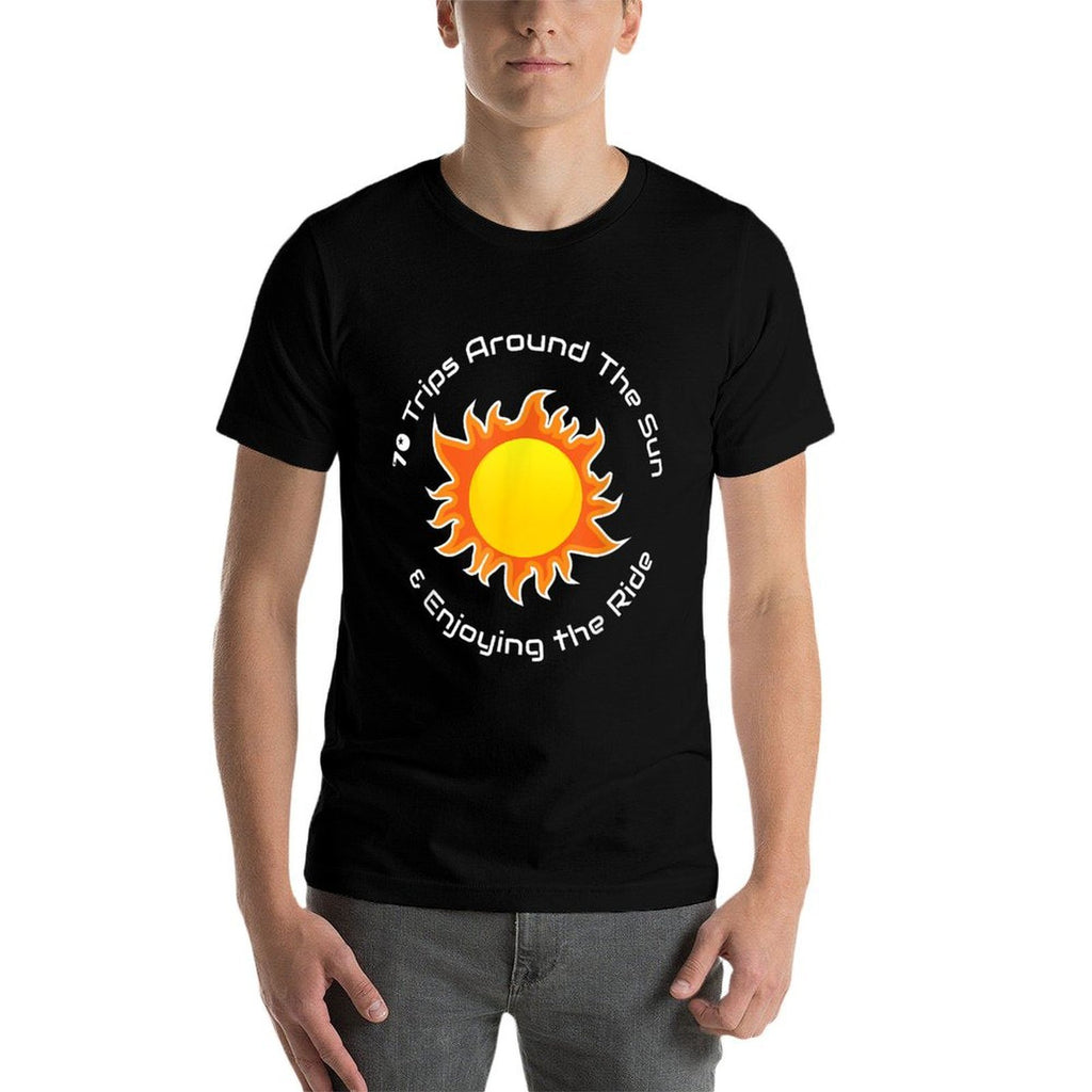 70 Trips Around The Sun 70th Birthday  Quick-drying T-Shirt