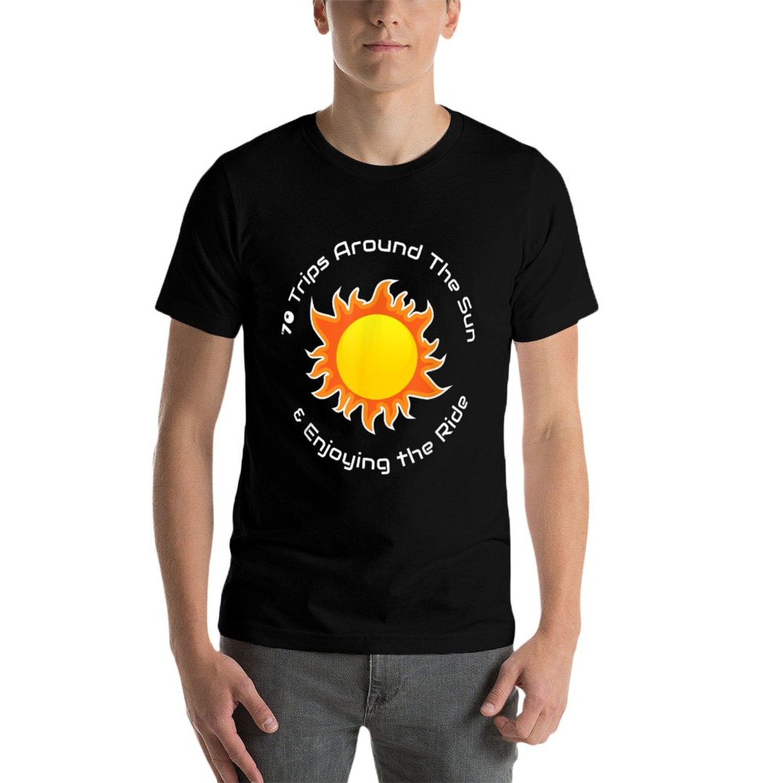 70 Trips Around The Sun 70th Birthday  Quick-drying T-Shirt