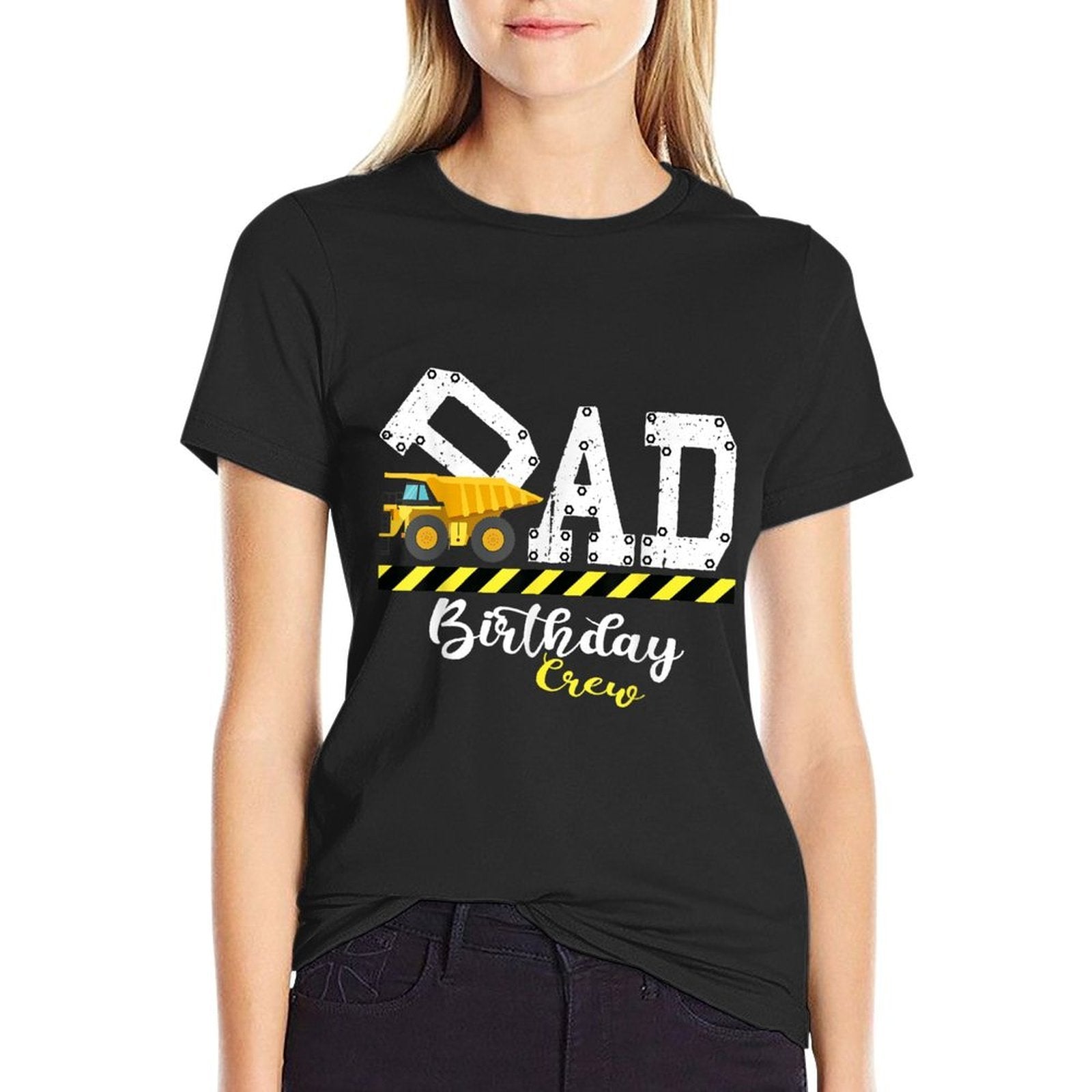 B-Day Party Dad Birthday Crew Construction Birthday Party  Breathable T-Shirt