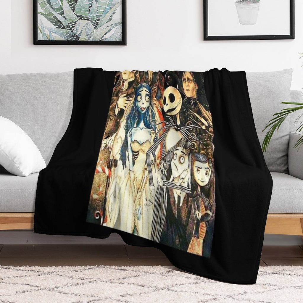 Tim Movie Horror Characters Film Plush Throw Blanket