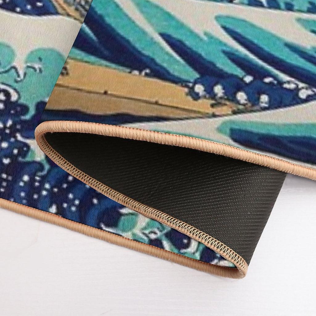 The Great Wave  Fade-Resistant Bath Mat