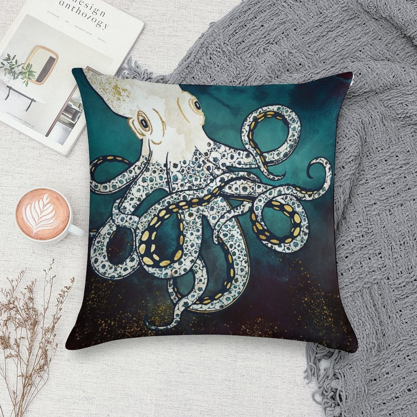 Underwater Dream VII Soft Style Accent Throw Pillow