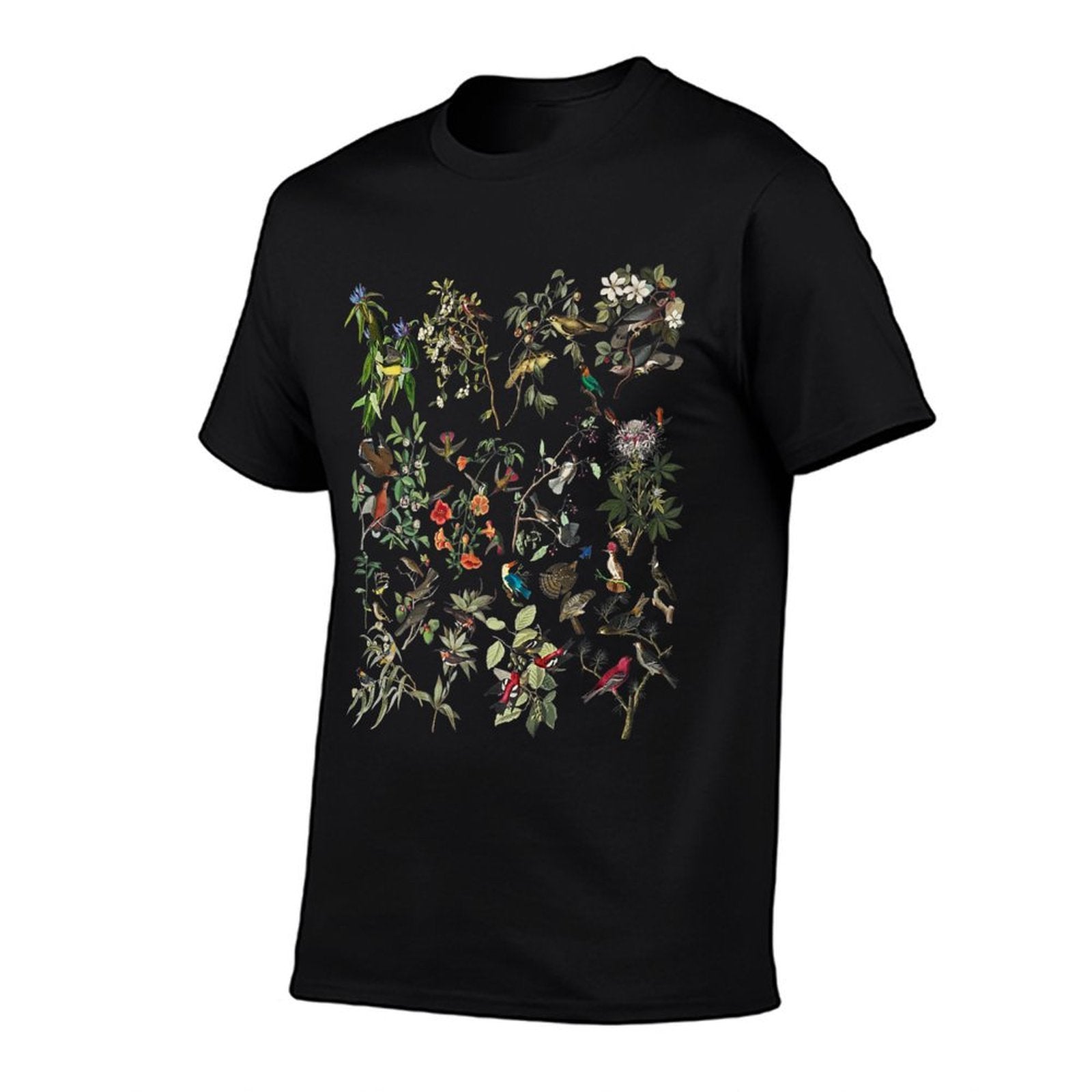 Birds Trees Nature Birding Botanical Vintage Bird Art Print Premium  Odor-resistant T-Shirt