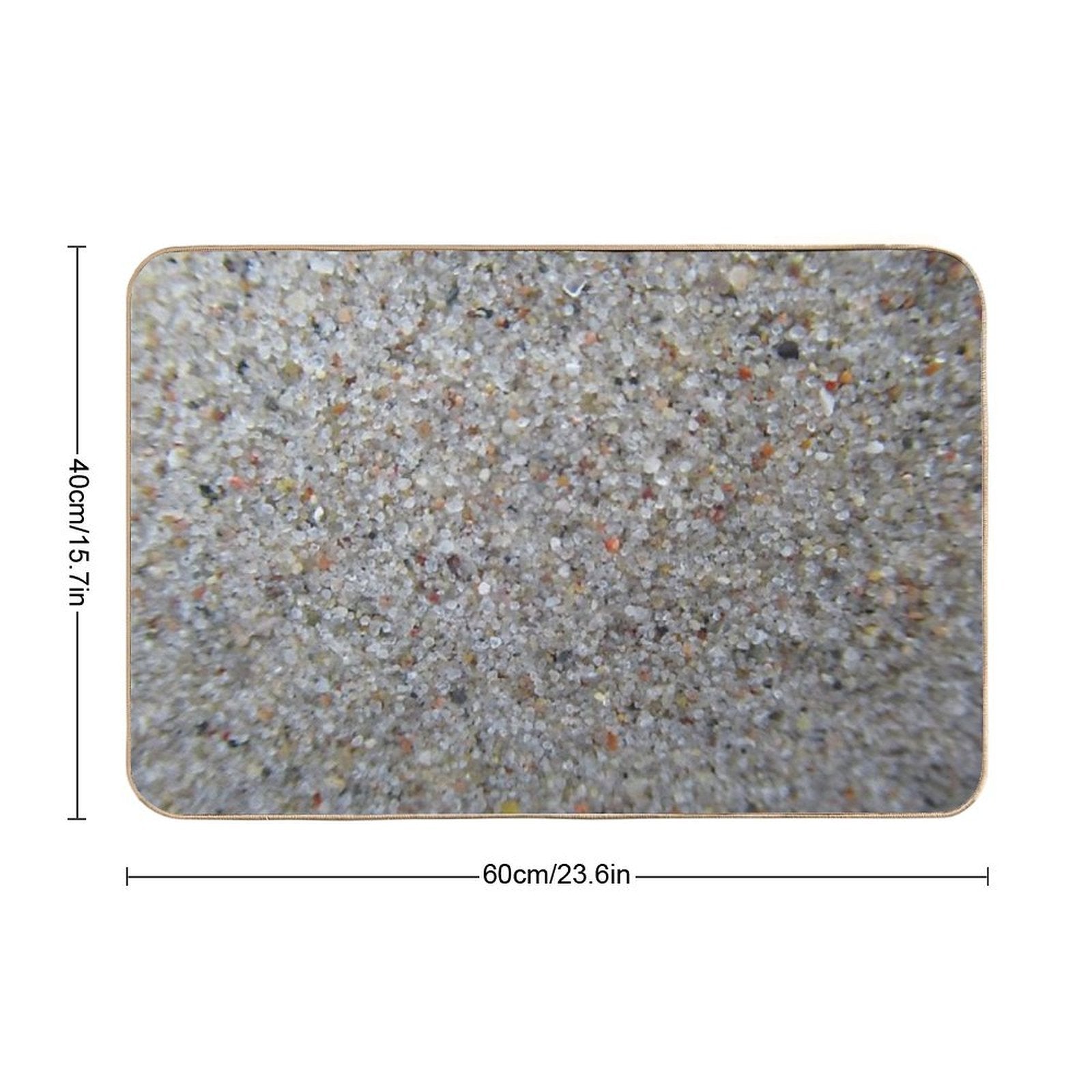 Sand on The Beach  Eco-Friendly Bath Mat