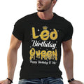 Leo Birthday Queen Its My Birthday Women Girl Zodiac  Graphic-printed T-Shirt