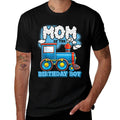 I'm Mom of The Birthday Boy Train Birthday Party Supply  Trendy Pattern T-Shirt